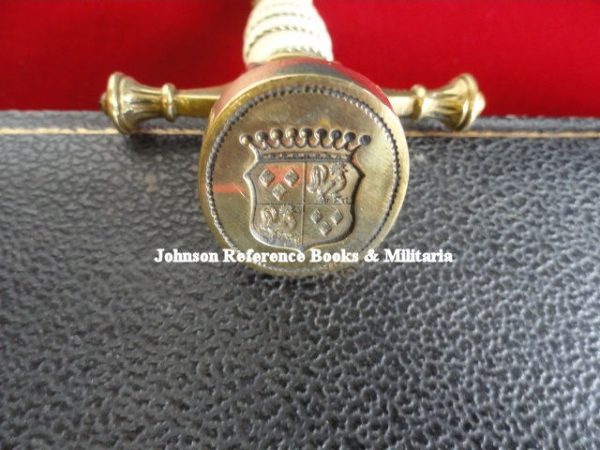 Cased Miniature Imperial Dagger Letter Opener w/Graf Spee Wax Seal (#28890)